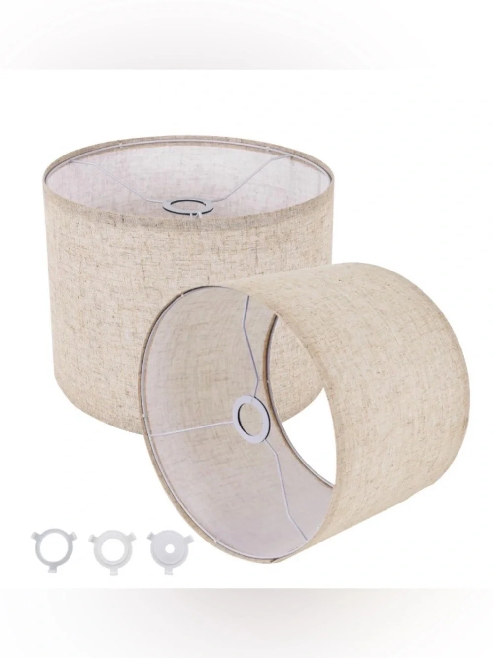 Set of Lampshades - BEIGE LINEN